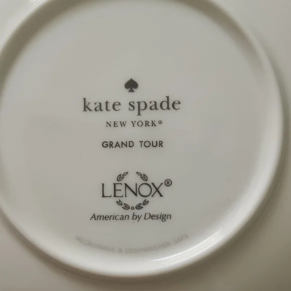 KATE SPADE white Lenox Grand Tour Decorative Plate - Picture 4 of 7
